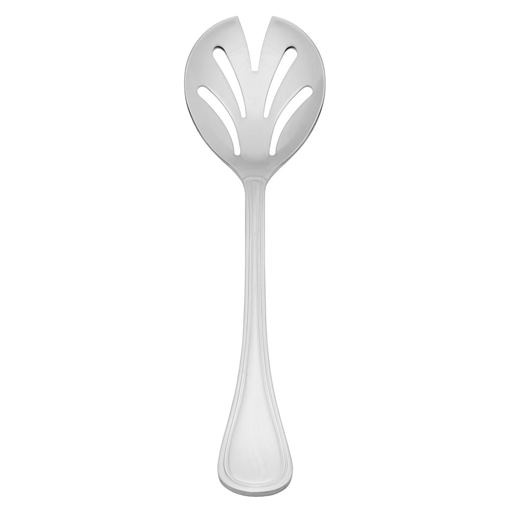Libbey 492 017 9 1/2" Louvre Slotted Serving Spoon - 18/8 Stainless
