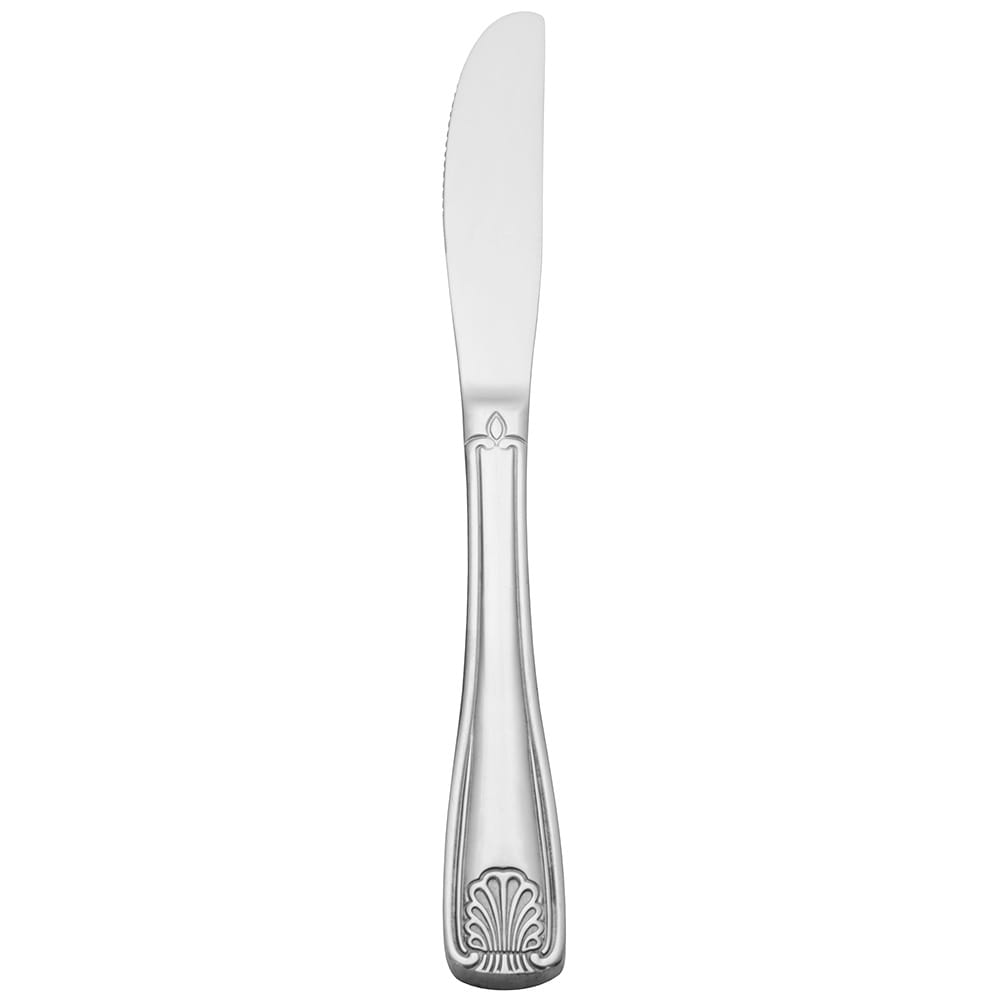Libbey 685 5262 8 3/4" Table Knife with 18/0 Stainless Grade, Coquille Pattern