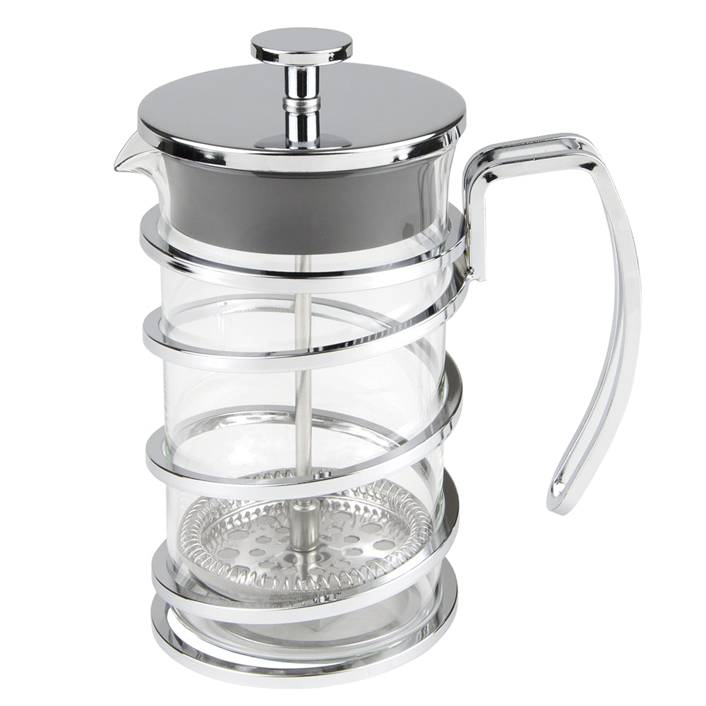 Libbey 73590 17 oz French Press - Stainless Steel Frame, Glass Body