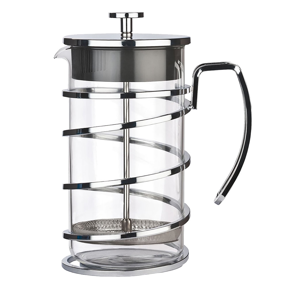 Libbey 73592 34 oz French Press - Stainless Steel Frame, Glass Body
