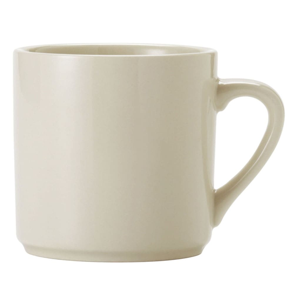 Libbey 740-901-141 14 oz Porcelana Empire Mug - Porcelain, Cream White