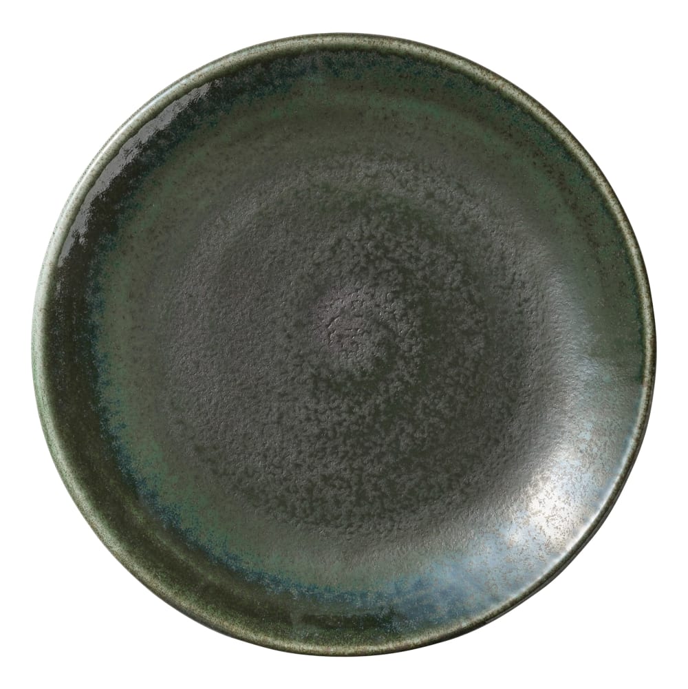 Libbey 801121541000103 6" Round Perfect Match Flat Coupe Plate - Porcelain, Avocado