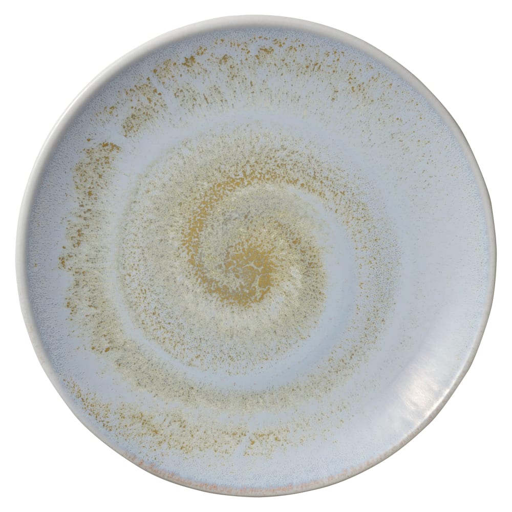 Libbey 801122141000100 8 1/4" Round Perfect Match Coupe Plate - Porcelain, Breeze