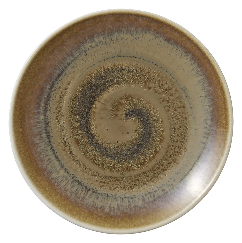 Libbey 801122141000102 8 1/4" Round Perfect Match Coupe Plate - Porcelain, Cumin
