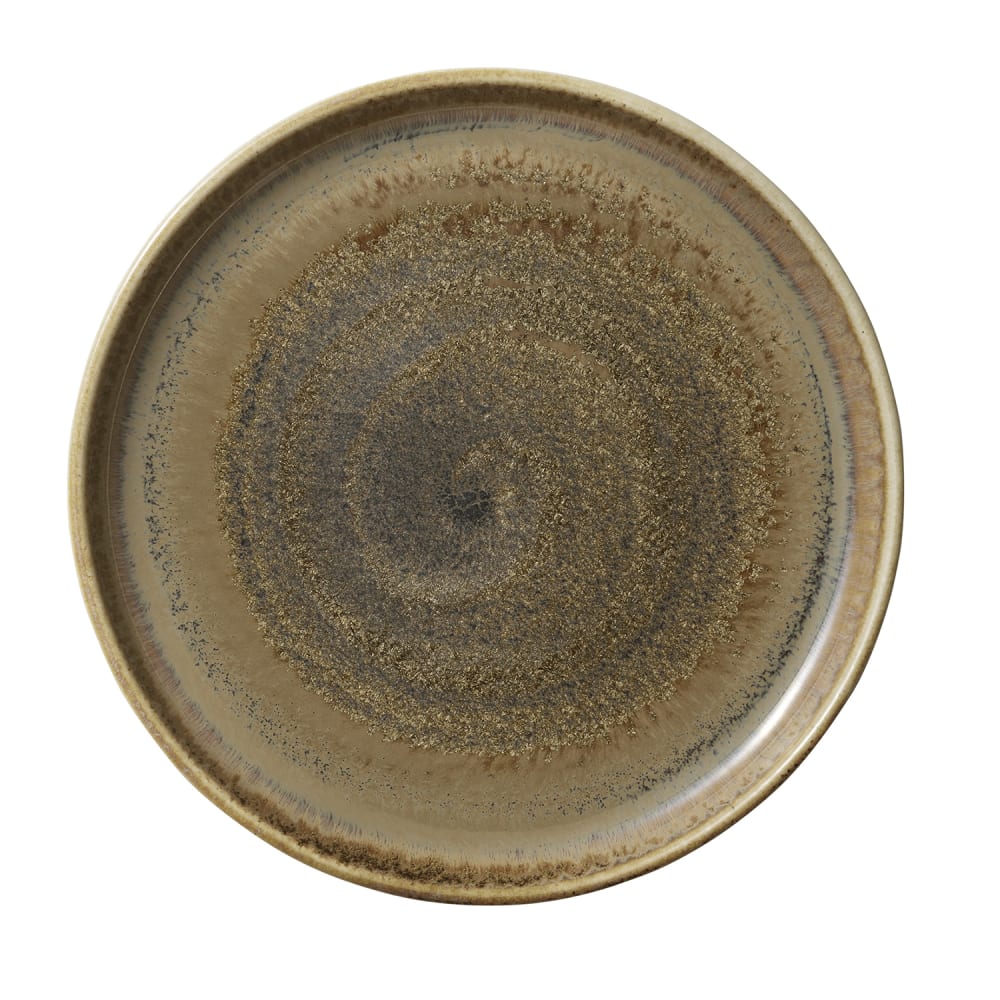 Libbey 801182141000102 8 1/2" Round Perfect Match Flat Plate - Porcelain, Cumin