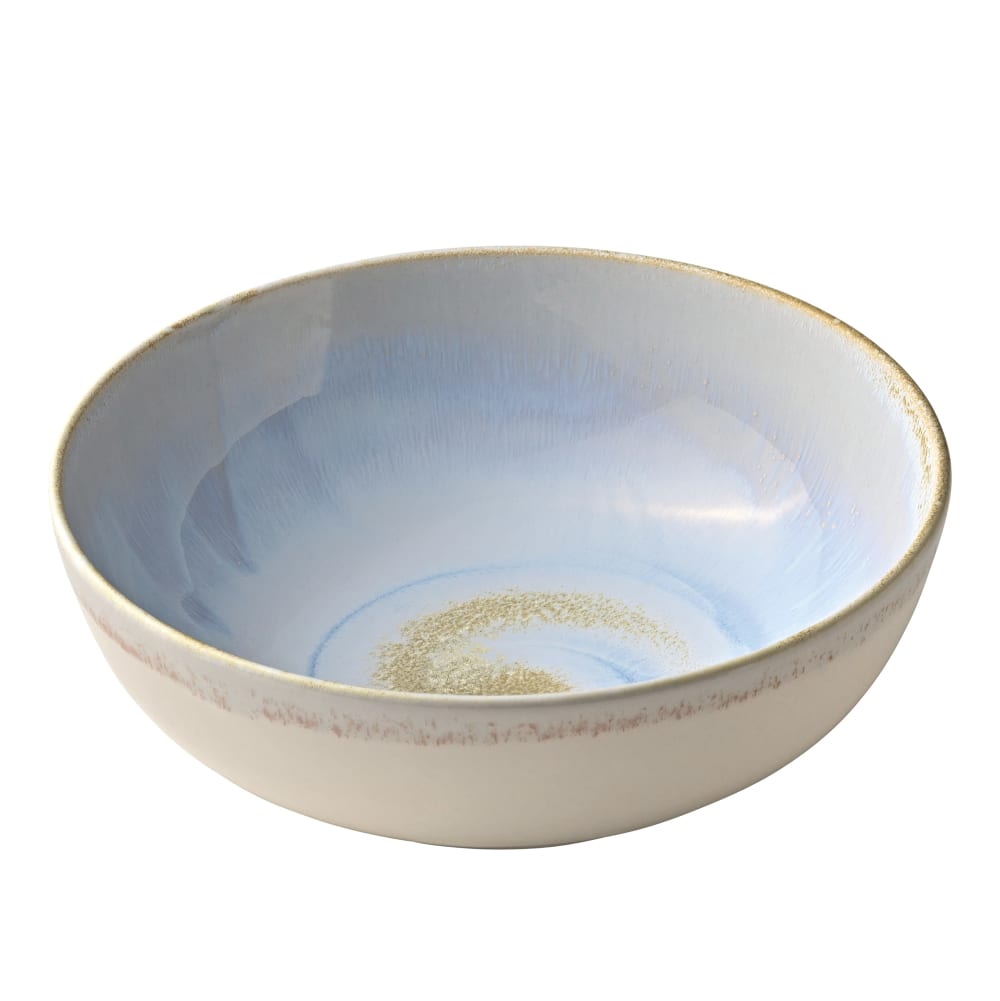 Libbey 801571941000100 27 oz Round Perfect Match Dish - Porcelain, Breeze