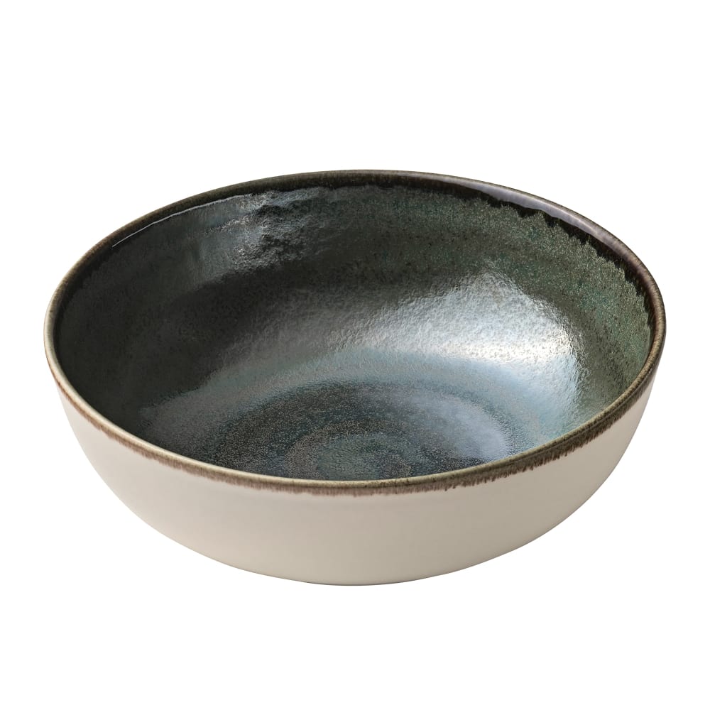 Libbey 801571941000103 27 oz Round Perfect Match Dish - Porcelain, Avocado