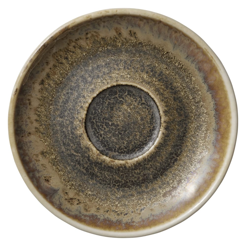 Libbey 801690841000102 4 1/2" Round Perfect Match Saucer - Porcelain, Cumin
