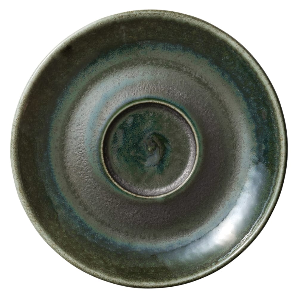 Libbey 801690841000103 4 1/2" Round Perfect Match Saucer - Porcelain, Avocado