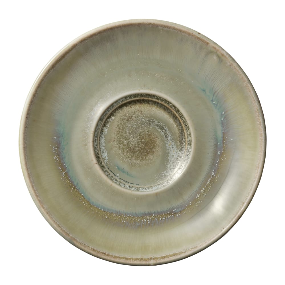 Libbey 801693441000104 6 1/8" Round Perfect Match Saucer - Porcelain, Thyme