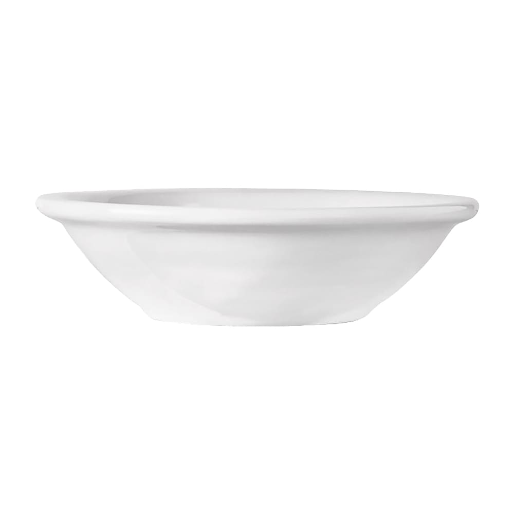 Libbey 840-310-020 4 7/8" Round Fruit Dish w/ 4 3/4 oz Round Capacity & Wide Rim, Bright White, Porcelana