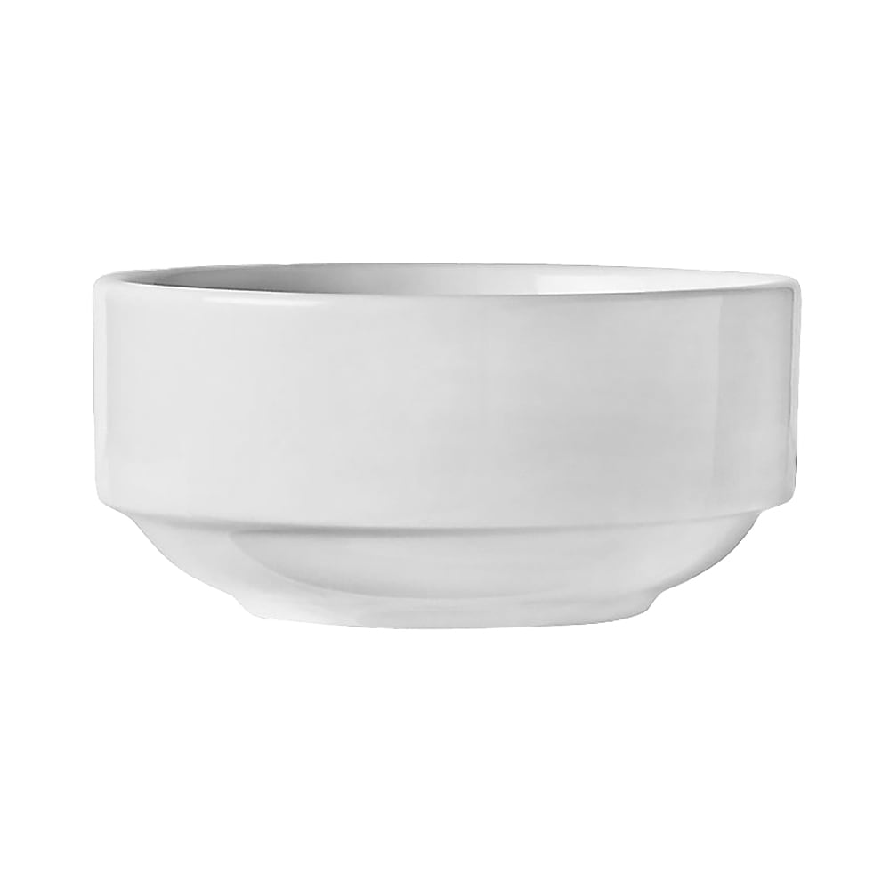 Libbey 840-330-001 10 1/2 oz Round Porcelana™ Bowl - Porcelain, Bright White