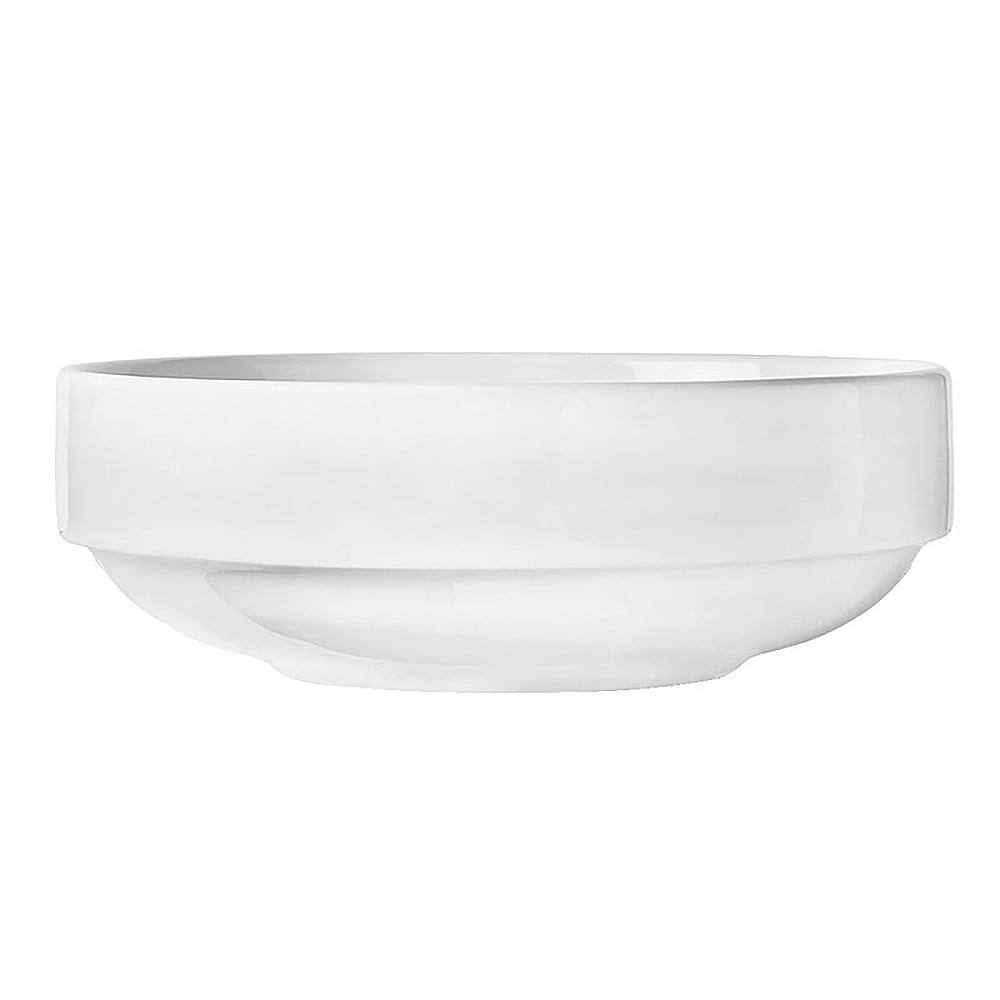 Libbey 840-330-003 34 oz Round Porcelana™ Bowl - Porcelain, Bright White