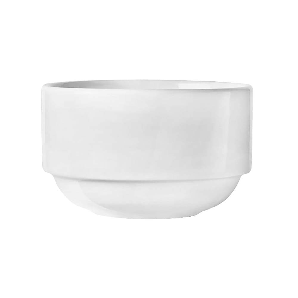 Libbey 840-330-005 10 oz Round Porcelana™ Bowl - Porcelain, Bright White
