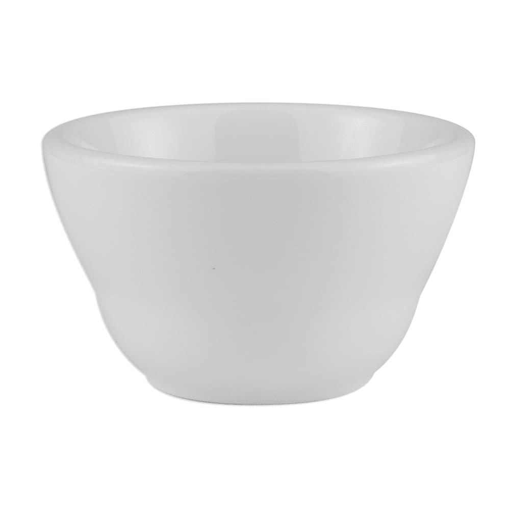 Libbey 840-345-007 7 oz Round Porcelain Bouillon w/ Rolled Edge, Bright White, Porcelana