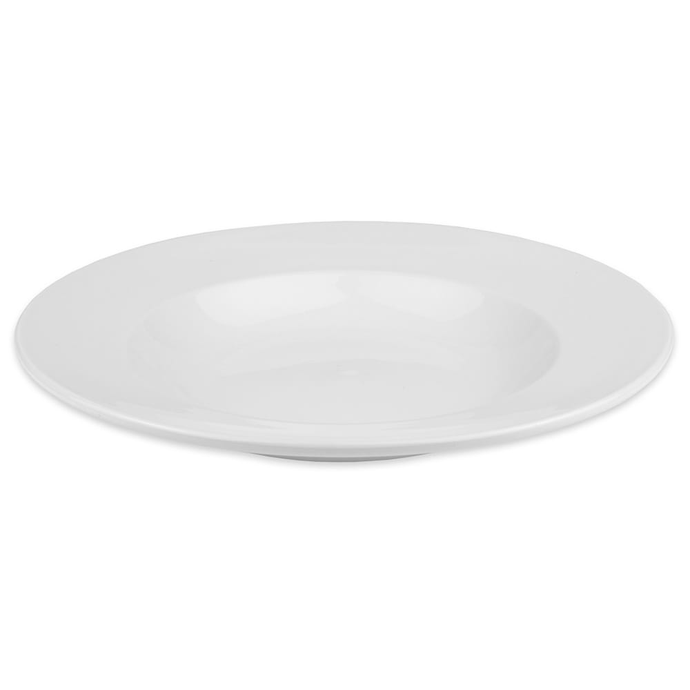 Libbey 840-370-200 12" Round Porcelain Pasta Bowl w/ 20 oz Round Capacity & Rolled Edge, White, Porcelana