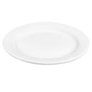 Libbey 840-425R-25 9" Round Plate - Wide Rim, Rolled Edge, Porcelain, Bright White, Porcelana thumbnail 4