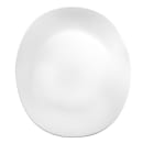 Libbey 840-437B 10" x 9" Oblong Coupe Porcelana Plate - Porcelain, Bright White thumbnail 4