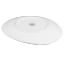 Libbey 840-437B 10" x 9" Oblong Coupe Porcelana Plate - Porcelain, Bright White thumbnail 5