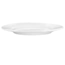 Libbey 840-438R-10 10 1/2" Round Porcelain Plate w/ Wide Rim & Rolled Edge, Bright White, Porcelana thumbnail 2