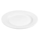 Libbey 840-438R-10 10 1/2" Round Porcelain Plate w/ Wide Rim & Rolled Edge, Bright White, Porcelana thumbnail 3