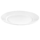 Libbey 840-440R-11 11" Round Plate - Wide Rim, Rolled Edge, Porcelain, Bright White, Porcelana thumbnail 3
