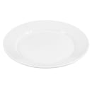 Libbey 840-440R-11 11" Round Plate - Wide Rim, Rolled Edge, Porcelain, Bright White, Porcelana thumbnail 4