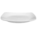 Libbey 840-463S 8" Square Porcelain Plate, Coupe, Bright White, Porcelana thumbnail 3