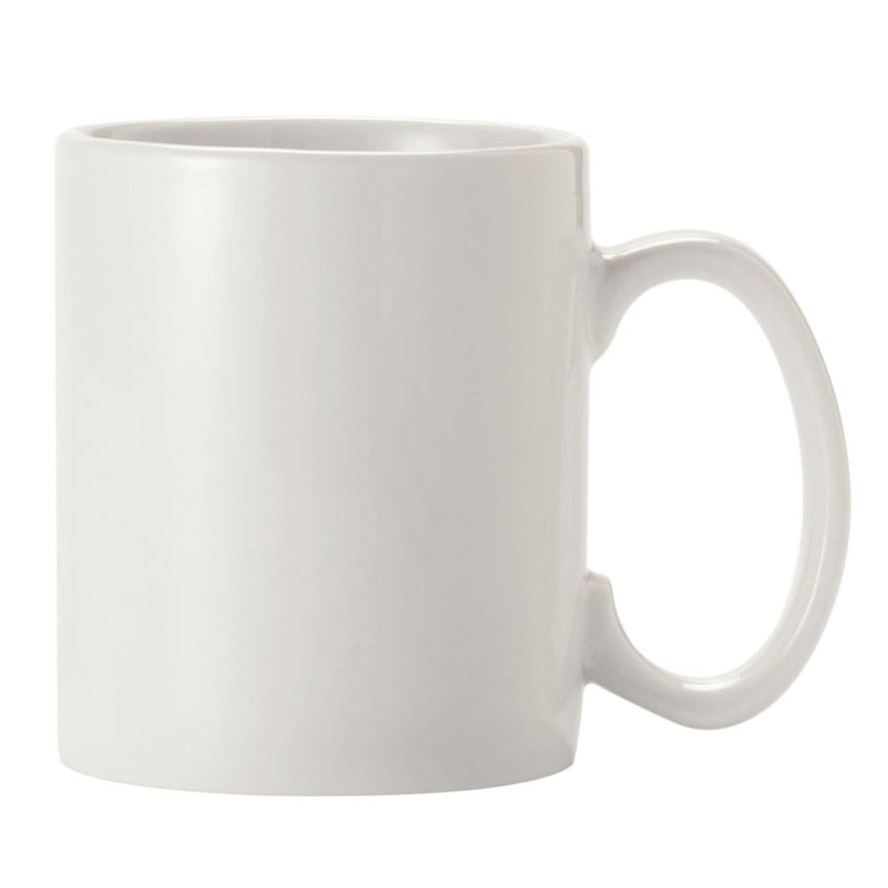 Libbey 840-901-911 11 oz Porcelana Mug - Porcelain, Bright White