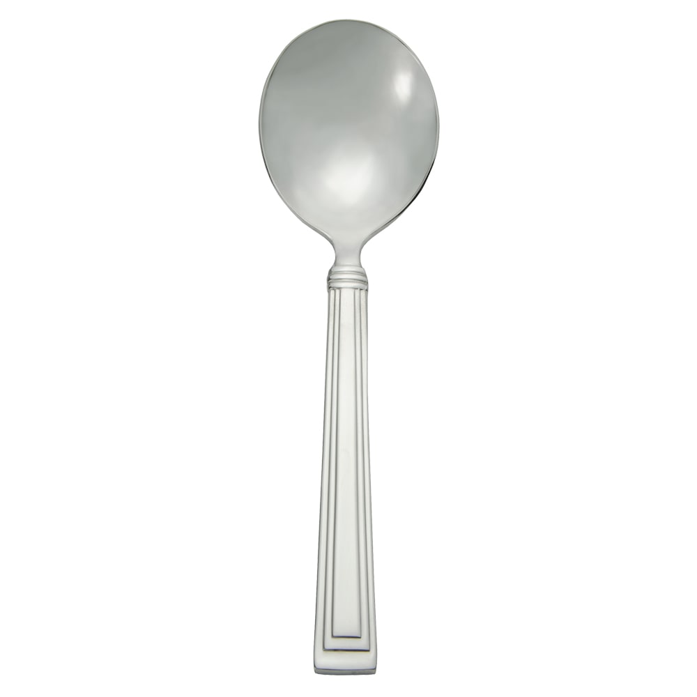 Libbey 977 016 6 1/4" Bouillon Spoon with 18/0 Stainless Grade, Slate Pattern