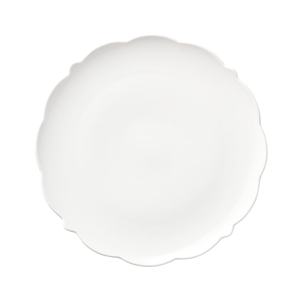 Libbey 977709012 12" Round Astor Footed Plate - Porcelain, White