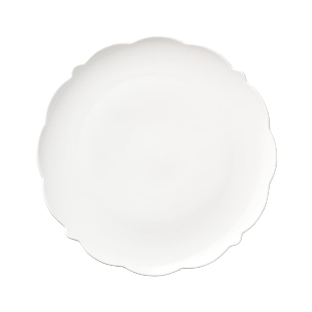 Libbey 977709114 10 1/4" Round Astor Footed Plate - Porcelain, White
