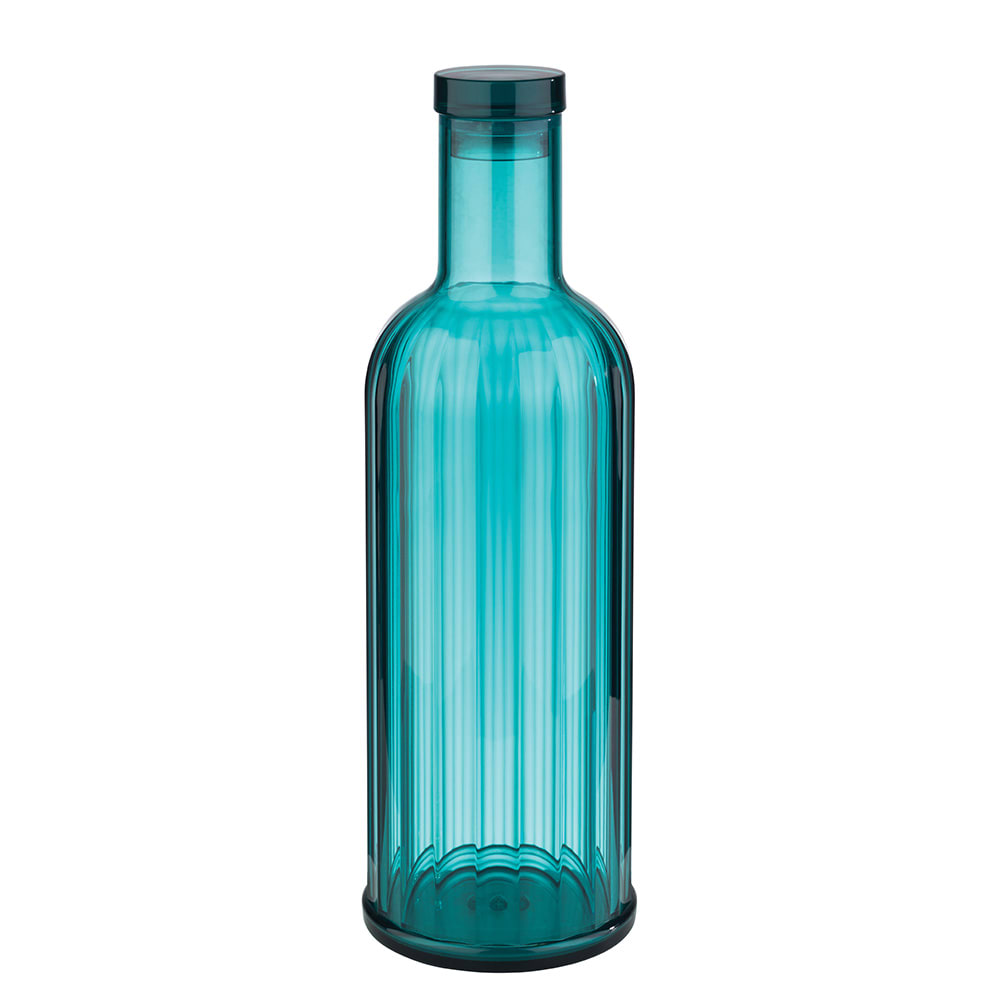 Libbey APS 10749 33 7/8 oz Beverage Bottle w/ Lid - Plastic, Aquamarine