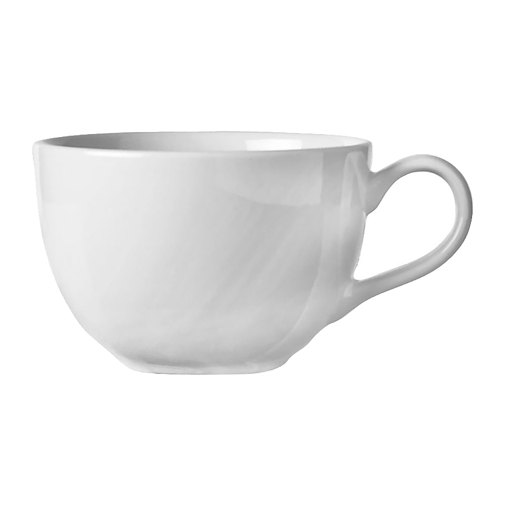 Libbey BW-1155 11 1/2 oz Low Cup - Porcelain, Bright White, Basics Collection