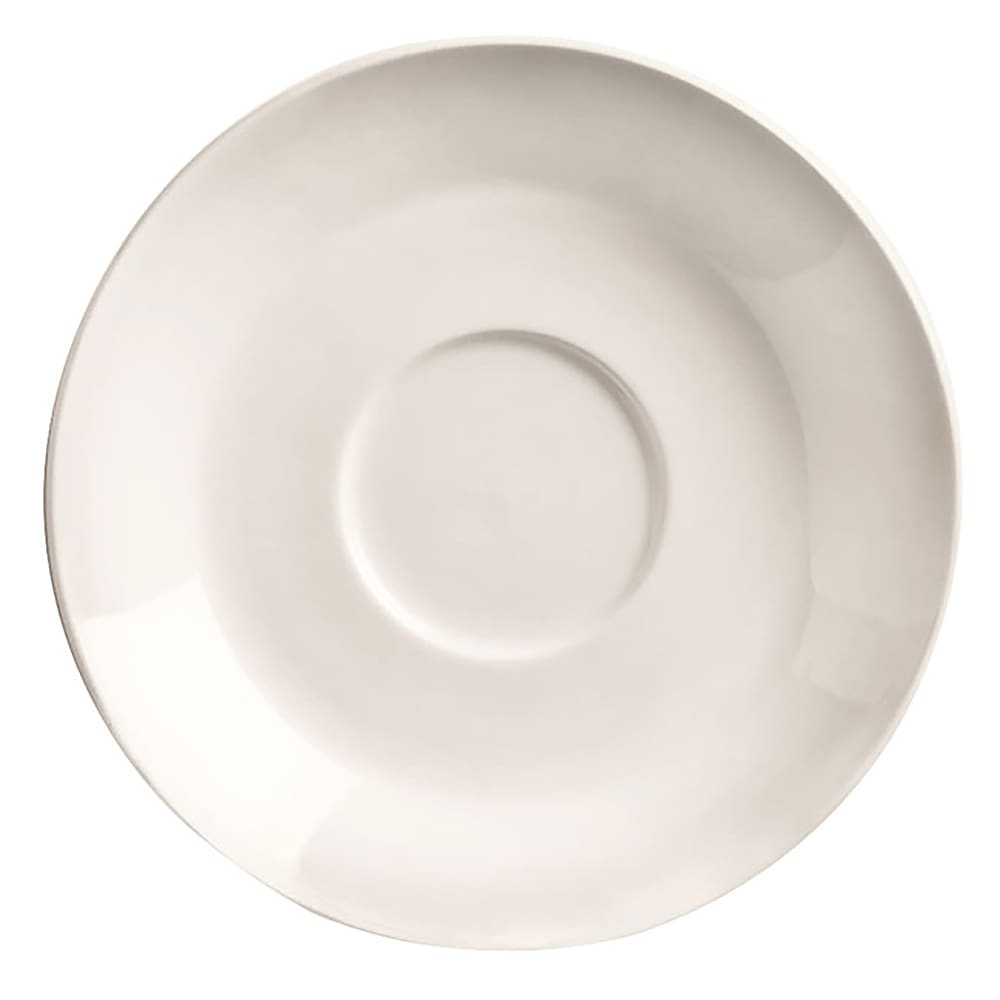 Libbey BW-1162 5 3/4" Round Porcelain Saucer, Basics Collection