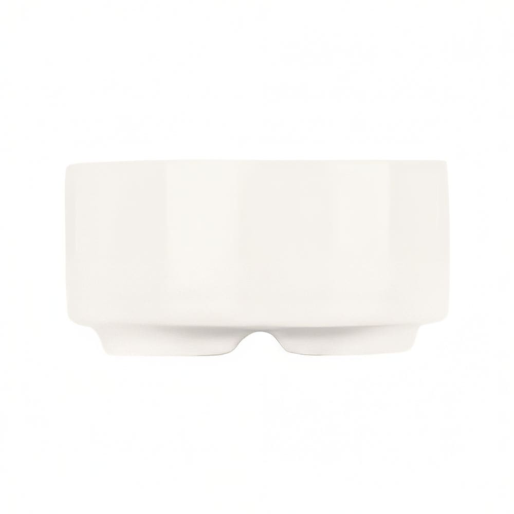 Libbey BW-6714 2 1/2 oz Oval Monorail Bowl - Porcelain, Ultra Bright White, Chef''s Selection