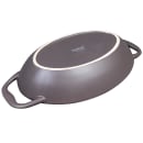 Libbey CBC-004 32 oz Coos Bay Oval Tray w/ Handles - Ceramic, Chili thumbnail 5