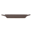 Libbey CBO-001 3 1/2 oz Coos Bay Square Tray with Handles - Ceramic, Olive thumbnail 2