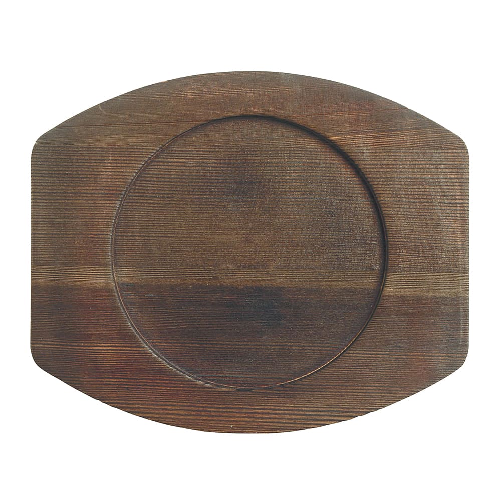 Libbey CIS-17TR 8 1/2" Round Trivet, Wood