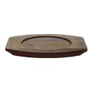 Libbey CIS-17TR 8 1/2" Round Trivet, Wood thumbnail 2