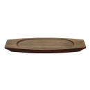 Libbey CIS-18TR 12 1/4" Oval Trivet, Wood thumbnail 2