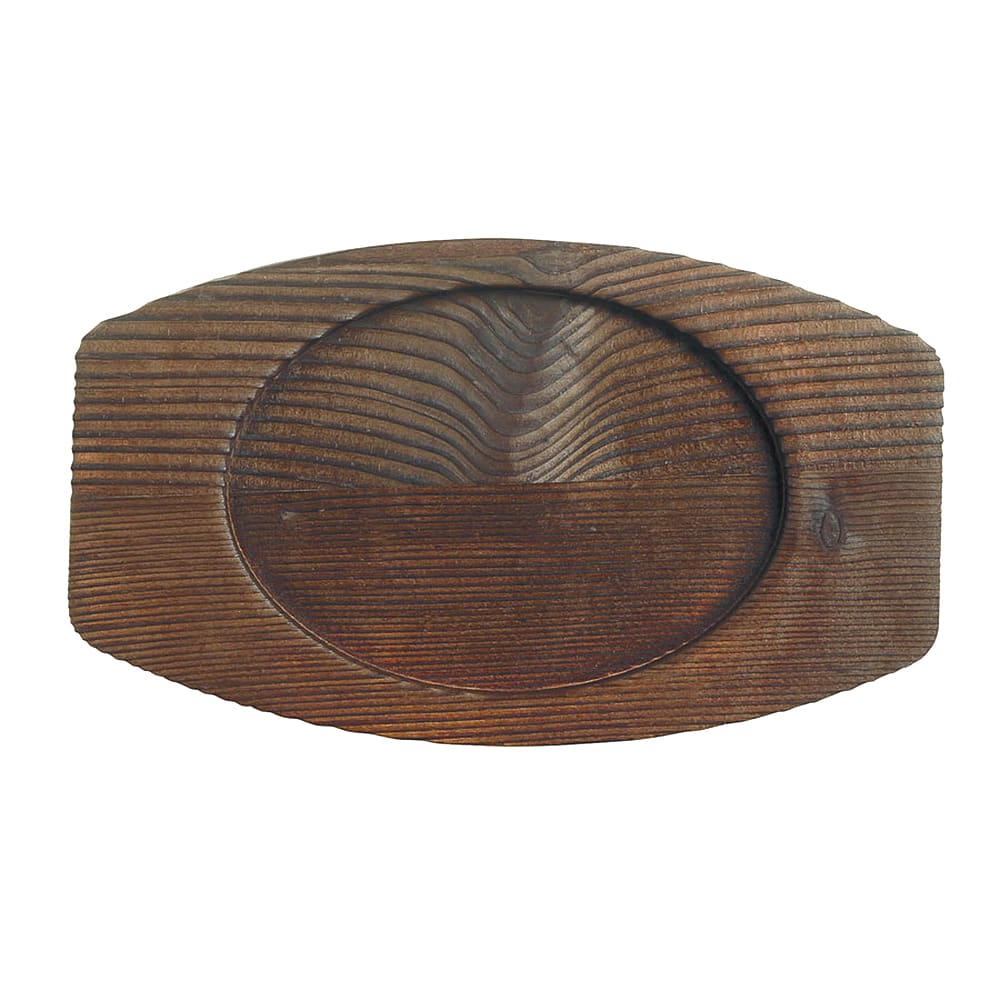 Libbey CIS-27TR 7 1/4" Oval Trivet, Wood