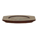 Libbey CIS-27TR 7 1/4" Oval Trivet, Wood thumbnail 2