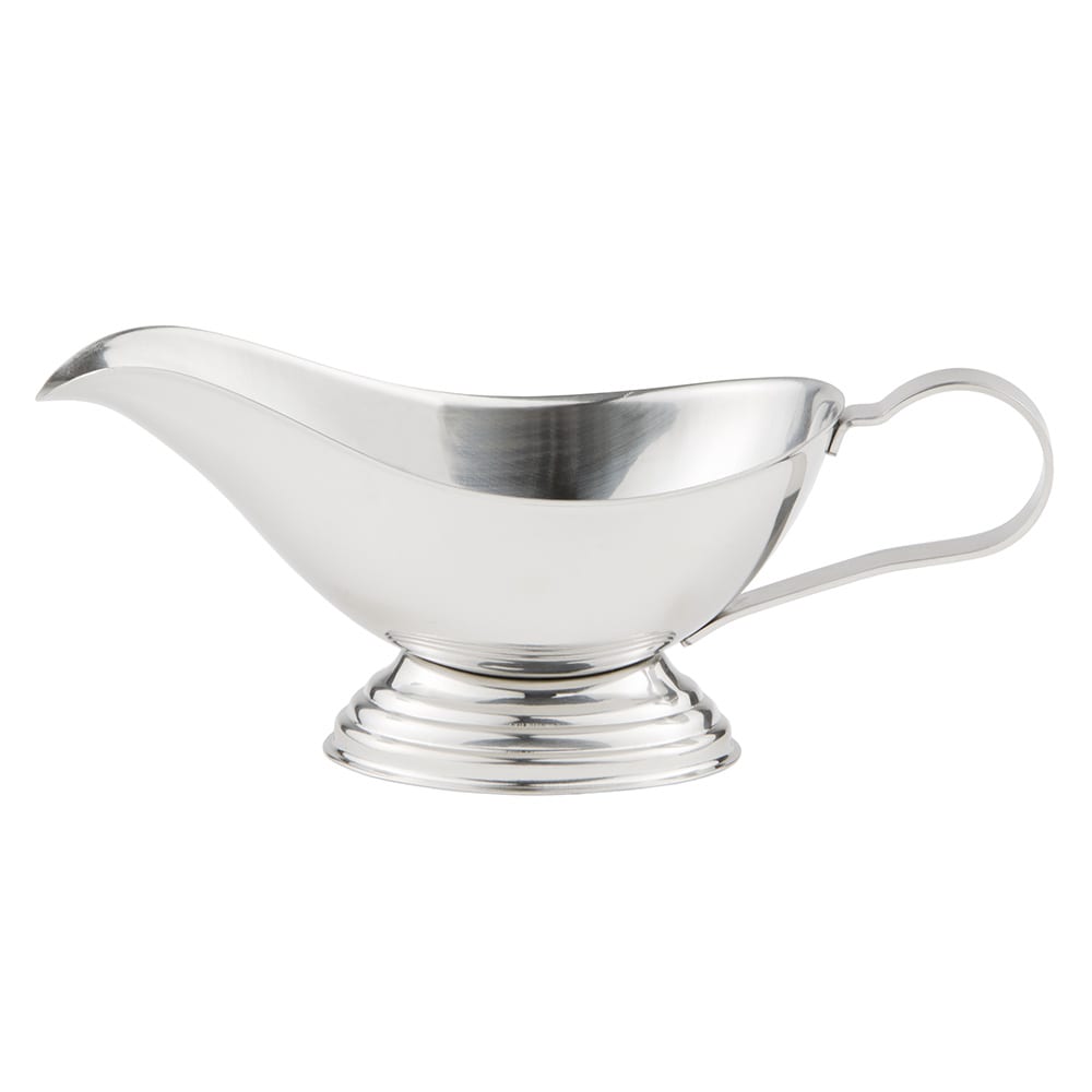 Libbey CT-126 4 oz Belle Gravy Boat - 18/8 Stainless