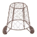 Libbey CWB-10 4 3/8" Round Wire Basket/Pail - Brown thumbnail 4