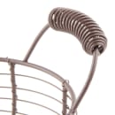 Libbey CWB-15 Oval Wire Bread Basket with Handles - 11 1/2x6 1/4" Brown thumbnail 3