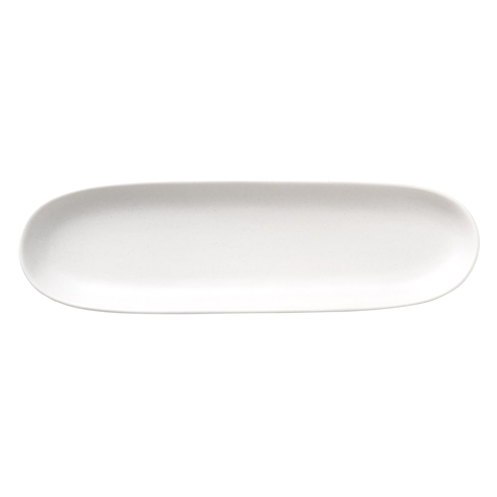 Libbey DRI-11-D 13 1/4" x 4" Oblong Driftstone Tray - Porcelain, Driftwood