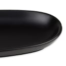 Libbey DRI-11-O 13 1/4" x 4" Oblong Driftstone Tray - Porcelain, Onyx thumbnail 5