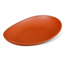 Libbey DRI-7-C Organic Oval Driftstone Plate - 10 7/8" x 8 1/2", Porcelain, Clay thumbnail 2