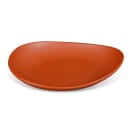 Libbey DRI-7-C Organic Oval Driftstone Plate - 10 7/8" x 8 1/2", Porcelain, Clay thumbnail 3